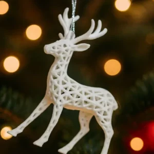 Voronoi Holiday christmas Deer for Tree