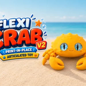 Flexi Crab V2 / Articulated Crab - Print-in-Place