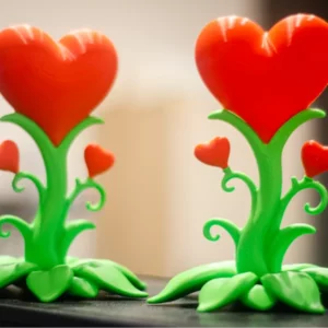 Valentine Heart Flower with Hidden Compartment