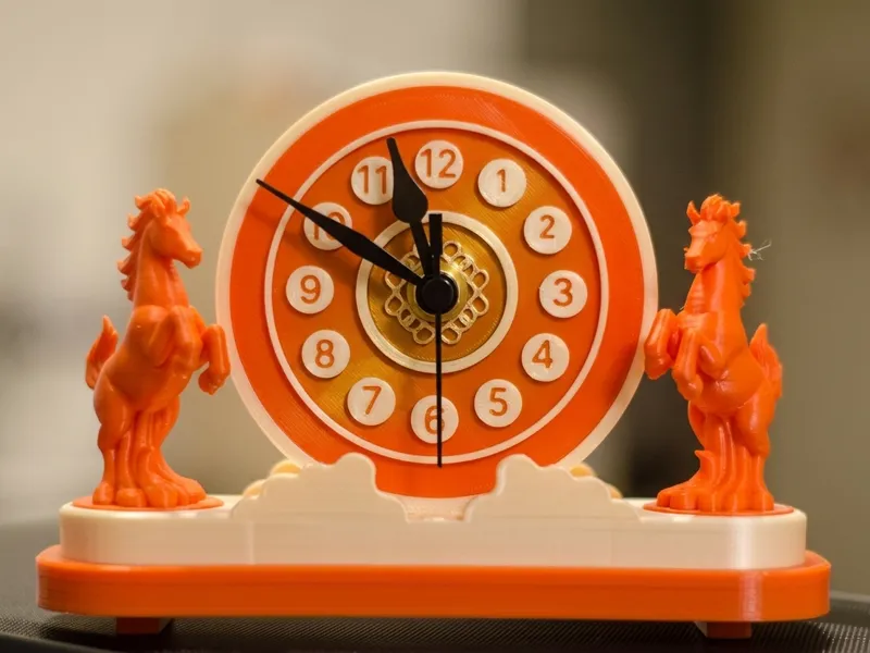 Fortune Gallop – Year of the Horse Desk Clock